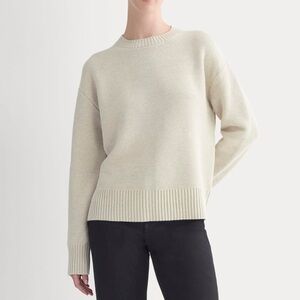 Everlane cotton honeycomb square crew in canvas